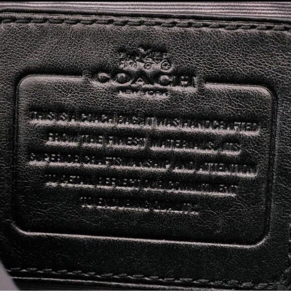 COACH black hand bag shoulder bag crossbody contemporary dark Academia luxury - Picture 8 of 16